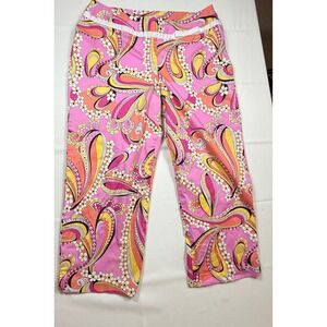 Bamboo Traders‎ MCM MOD Vibe Cropped Pants SZ12 Retro Style Funky